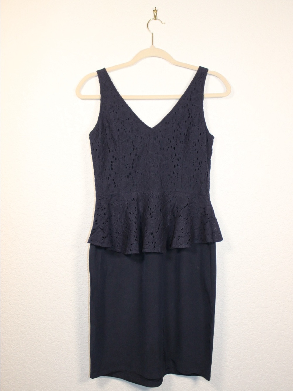 Vintage Barneys New York Silk Lace Peplum Dress – Size Small